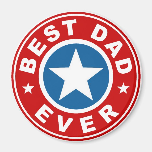 Best Dad Ever Magnet (Front)