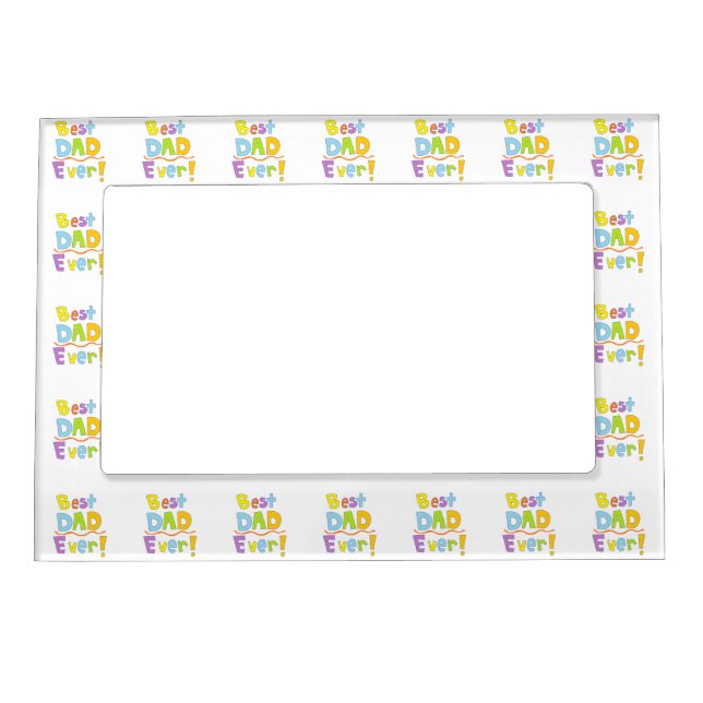 Best Dad Ever Magnetic Photo Frame (Front)