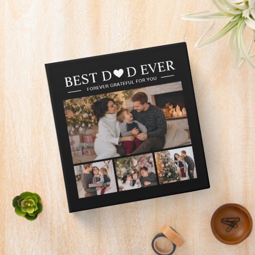 Best Dad Ever Memories Personalized Photos Album 3 Ring Binder