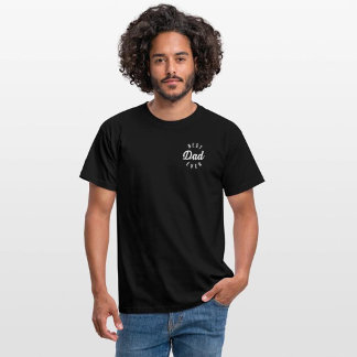Best Dad Ever Minimalist Elegant T-Shirt