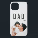 Best Dad Ever Minimalist Photo Father's Day iPhone 12 Case<br><div class="desc">This minimalist and modern " best DAD ever " iPhone case features your photo and bold black letterings. A perfect gift for Father's Day,  birthdays,  and holidays. Personalize for your needs. You can find more matching products at my store.</div>
