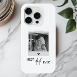 Best Dad Ever Minimalistic Photo iPhone 15 Pro Case<br><div class="desc">Celebrate the best dad ever with our minimalistic photo iPhone 15 Pro case! This sleek and modern case features the heartfelt message "Best Dad Ever" alongside a customizable space for your favorite photo, making it a personalized gift that’s both stylish and protective. Perfect for everyday use, this high-quality case offers...</div>