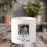 Best Dad Ever Minimalistic Photo Espresso Cup<br><div class="desc">Celebrate the best dad ever with our minimalistic photo espresso cup! This sleek and modern design features the heartfelt message "Best Dad Ever" along with a customizable space for your favorite photo, creating a personalized espresso cup that’s perfect for enjoying a quick coffee break. Ideal for Father's Day, birthdays, or...</div>