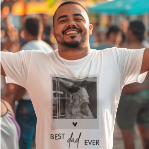 Best Dad Ever Minimalistic Photo T-Shirt