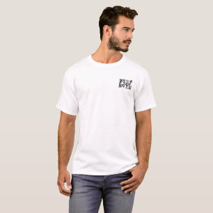 Best Dad Ever Modern Black and Gray Grunge T-Shirt