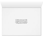 Best Dad Ever Modern Bold Brush Script Photo Card (Inside Horizontal (Bottom))