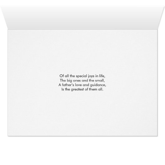 Best Dad Ever Modern Bold Brush Script Photo Card (Inside Horizontal (Bottom))