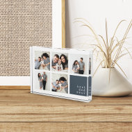 Best Dad Ever Modern Collage Photo Block