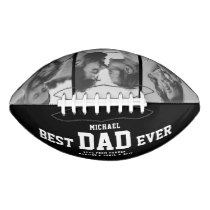 BEST DAD EVER Modern Cool Black and White Football BEST DAD EVER Modern Cool Black and White Football