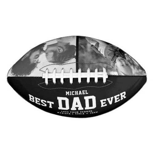 BEST DAD EVER Modern Cool Football Custom Football