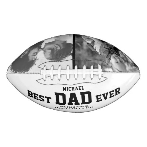 BEST DAD EVER Modern Cool Football Custom Football