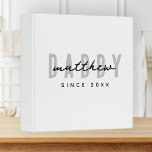 Best Dad Ever Modern Elegant Simple Father's Day 3 Ring Binder<br><div class="desc">This simple and modern design is composed of san serif typography.</div>