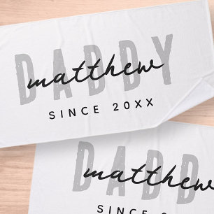 Best Dad Ever Modern Elegant Simple Father's Day Bath Towel