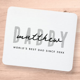 Best Dad Ever Modern Elegant Simple Father&#39;s Day Mouse Pad
