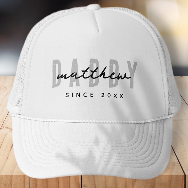 Best Dad Ever Modern Elegant Simple Father's Day Trucker Hat (Creator Uploaded)