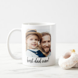 Best Dad Ever Modern Photo Coffee Mug