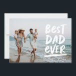 Best dad ever modern photo Father's Day Card<br><div class="desc">Best Dad Ever! Send fun and stylish Father's Day greetings with this personalized photo card. Perfect for all those very best dads!</div>