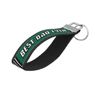 Best Dad Ever Motorsport Racing Driver Race Stripe Wrist Keychain