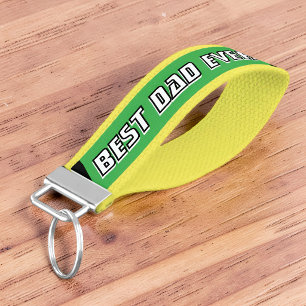 Best Dad Ever Motorsport Racing Driver Wrist Keychain