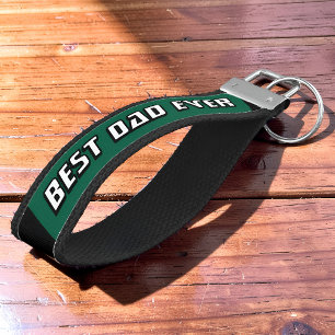 Best Dad Ever Motorsport Racing Driver Wrist Keychain