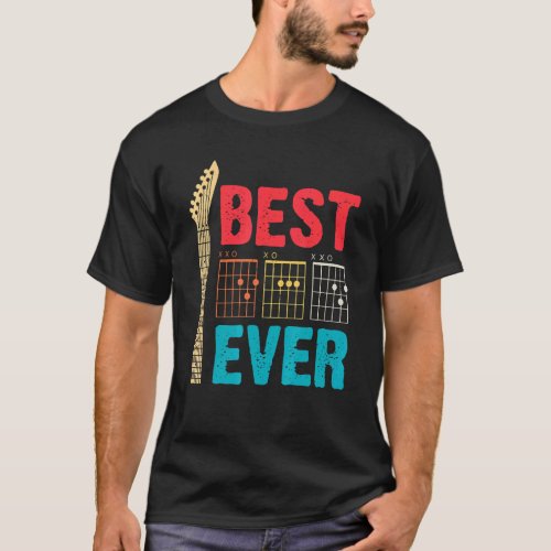 Best Dad Ever Music Guitar Musician Fathers Day G T_Shirt