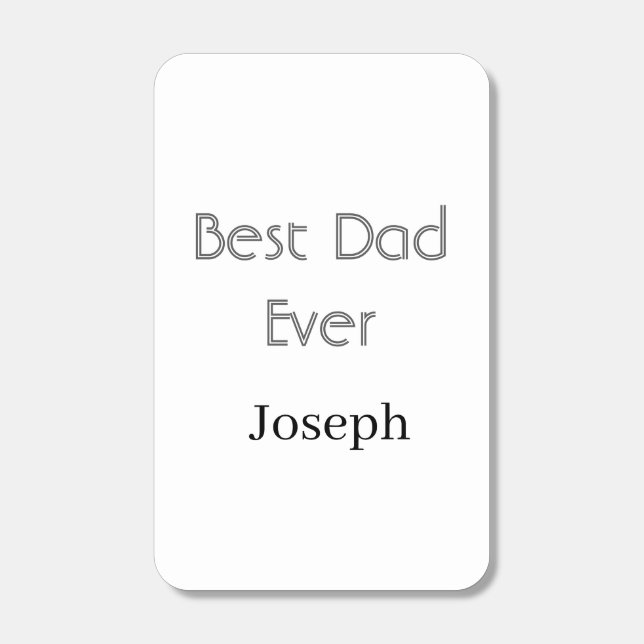 Best dad ever name simple minimal father's dayname matchboxes (Front)
