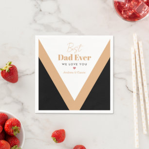 Best dad ever napkins