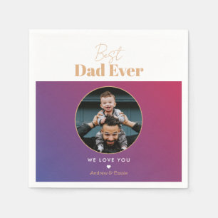 Best dad ever napkins