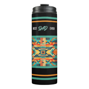 Best Dad Ever - Native American Aztec Thermal Tumbler