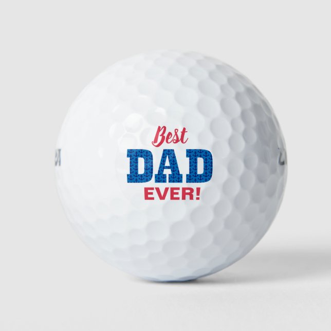 Best Dad Ever Nautical Father's Day Golf Balls (Front)