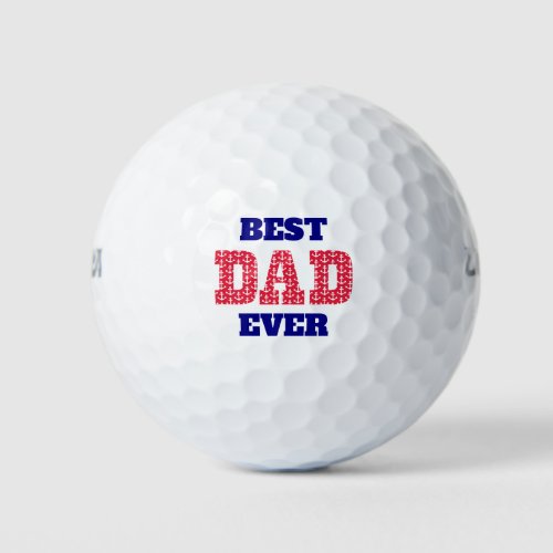Best Dad Ever Nautical Fathers Day Golf Balls
