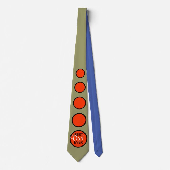 Best Dad Ever Neck Tie (Front)