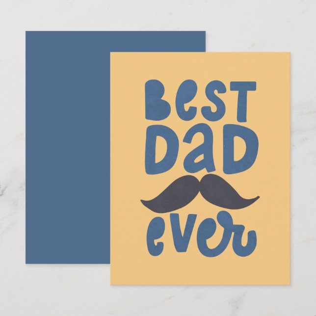 Best Dad Ever Note Card (Front/Back)