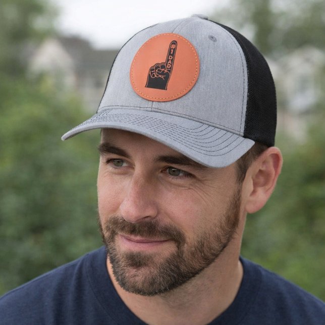 Best Dad Ever – Number One Dad Father’s Day Gift Leather Patch Hat (Creator Uploaded)