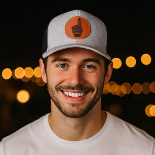 Best Dad ever Number one dad father's day gift Leather Patch Hat