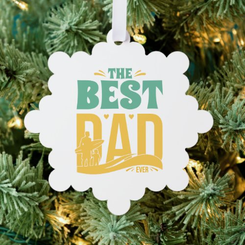 Best Dad Ever Ornament Card