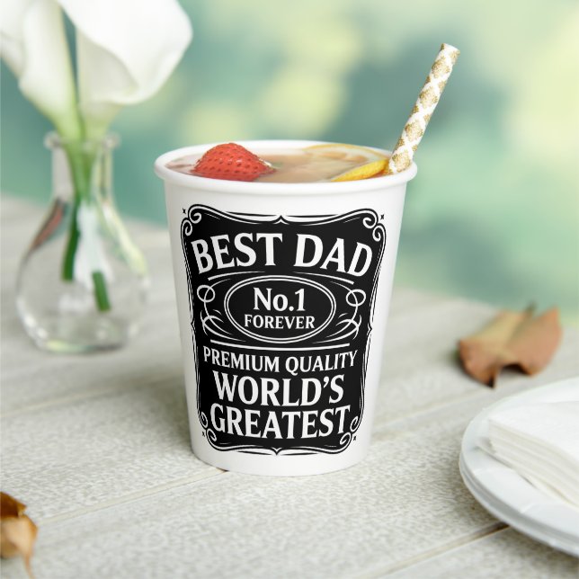 Best Dad Ever Paper Cups (Insitu)