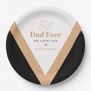 Best dad ever paper plates