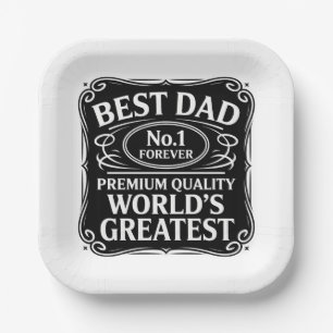 Best Dad Ever Paper Plates