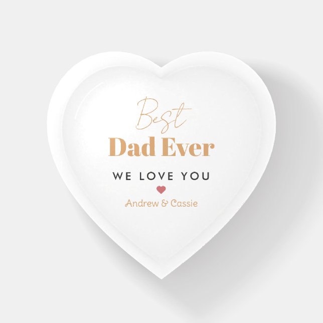 Best dad ever paperweight (Front)