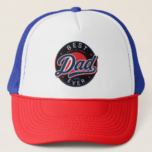Best Dad Ever Patriotic Trucker Hat Father's Day