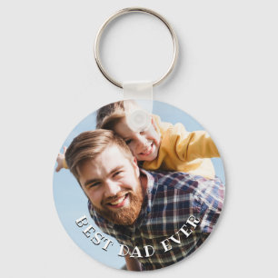 Best Dad Ever Personalised Photo Keychain