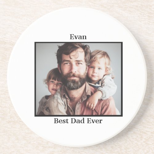 Best Dad Ever Personalize  Coaster