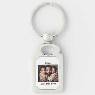 Best Dad Ever personalize Keychain