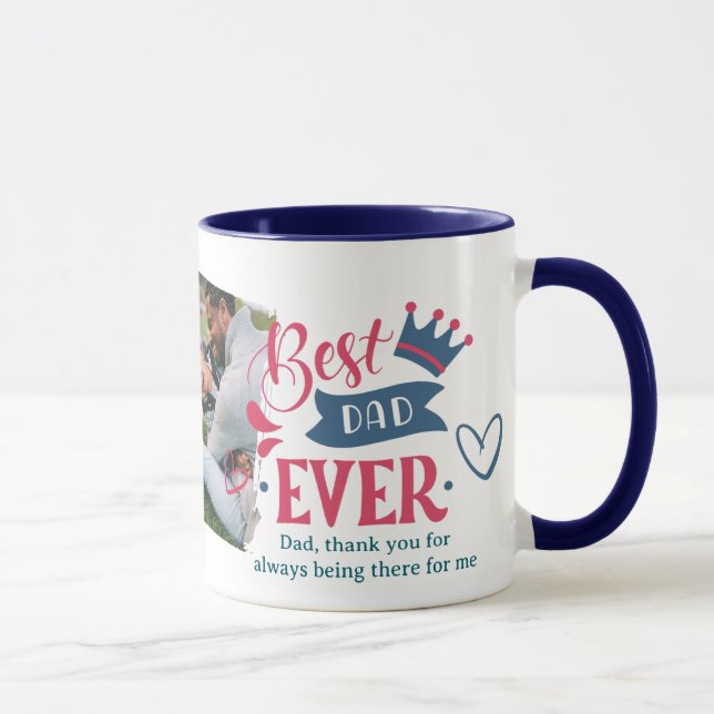 Best Dad Ever Personalize Trendy Design Mug (Right)