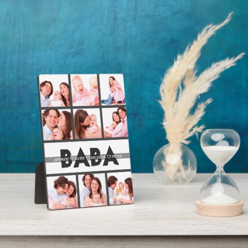 Best Dad Ever  Personalized 9 Photo College gift Plaque