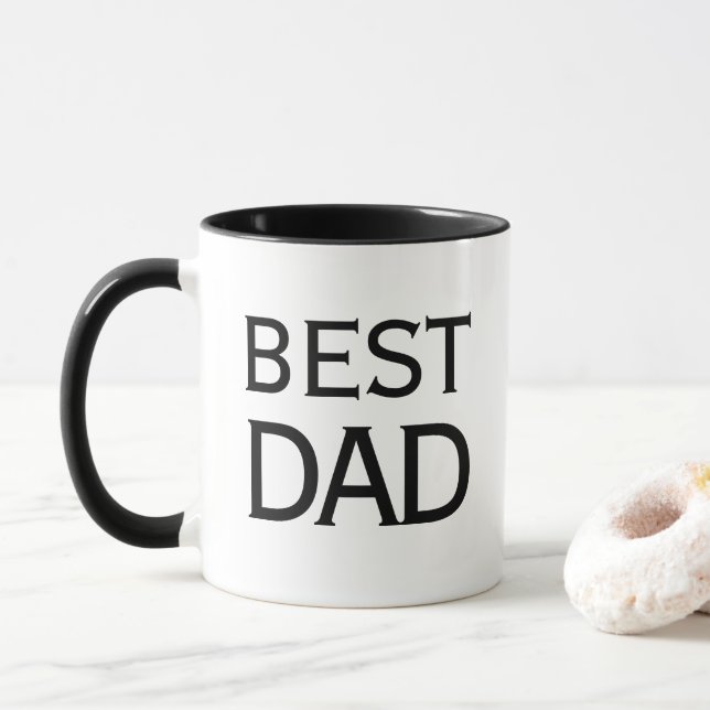 Best Dad Ever Personalized Coffee Cup Gift (With Donut)