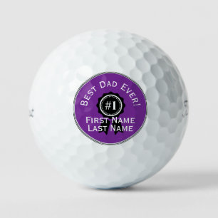 Best Dad Ever Personalized Golf Balls HAMbWG