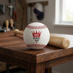 Best Dad Ever Personalized Image Baseball