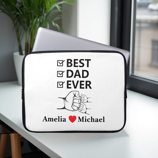 Best Dad Ever Personalized Laptop Bag (Creator Uploaded)